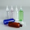 50 bottiglie di profumo da 100 ml Bottiglie di plastica con tappo a bocca appuntito Contenitore cosmetico per lozione in PET ambrato