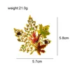 Brooches CINDY XIANG Enamel Maple For Women Vintage Gold Color Canada Country Plant Fashion Jewelry Alloy Material Good Gift