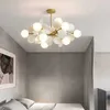 Lights Nordic Children Ceiling Chandelier Glass Ball G9 Iron for Bedroom Living Room Pendant Lamp Home Decor Lighting Lusters Luminaire 0209