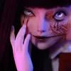 Dolls BJD Doll Dois Face 1/4 Mio Conjunto completo emoção dupla emoção conjunta Horror Anime Doll Professional Makeup Shugafairy Minifee Human Ghost 230210