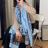 Chanei Chanells Diseñador de la marca de seda de la marca de seda Bufandas de moda Bufandas de sarga de seda cuadrada Pashmina Bufandas Cumpleaños Pleated Cumpleaños Fácil de combinar Toque suave 54