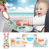 Christmas Toy Supplies Baby Eletric Simulation Steering Wheel With Light Activity Seat Travel Kids Early Educational Stroller Car 230209