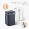 Waste Bins Intelligent Trash Can Automatic Smart Sensor Dustbin Rechargeable Smart Touchless Waste Bin For Bathroom Kitchen Garbage Bin 230210