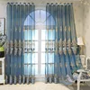 Curtain LL Luxury Living Room Bedroom Villa European Embroidered Gauze Three-dimensional Window Screen Balcony Partition Shading