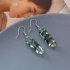 Boucles d'oreilles pendantes ZOSHI pendentif géométrique pour femmes fleurs séchées transparentes filles mode bijoux de fête