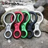 Cords Slings and Webbing Xinda Rock Climbing Carabiner 8Shape Ring Abseiling Device 35KN Descender Belay Rappelling Rescue Eight Ring Outdoor Descent Kit 230210