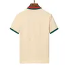 2023 Summer Designer Hommes Polos Chemises Femmes Luxe Col Couleur Poche avant Stripe Imprimer T-shirts Broderie Lettre Imprimer T-shirt Casual Poloshirt Blanc 375