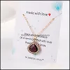 Pendentif Colliers Verre Cristal Collier Pour Femmes Colorf Or Placage Géométrique Charme Mode Couleur Protection Chaîne Drop Delivery Dhulp