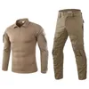 Survêtements pour hommes armée uniforme militaire tactique Camouflage costume hommes Combat à manches longues chemise Cargo pantalon équipement ensembles de plein air