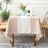 Table Cloth Nordic Tablecloth For Pastoral Decorative Linen Rectangular With Tassel Wedding Dining Cover Tea