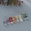 Boucles d'oreilles pendantes ZOSHI pendentif géométrique pour femmes fleurs séchées transparentes filles mode bijoux de fête