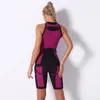 Active Sets Women Seamless Yoga Set Gym High Waist Ombre Shorts T-Shirts Vest Suit Top Fitness Workout Sport Running Sportswear