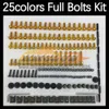 268PCS完全なMoto Body Full Screws Kit for Daytona675 Daytona-675 Daytona 675 09 10 11 12 2009 2010 2011 2012 2012年フェアリングボルトフロントスクリーンボルトネジナットナット