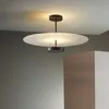 Światła Nordic Decor LED LED żyrandol okrągły akrylowa czarna do sypialni lampy wiszą