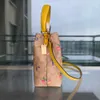 coabg Totes Designer Bag Borse da donna Tote Marrone Borsa da donna casual in pelle Borsa a tracolla Borsa da donna grande Farfalla rosa 230207