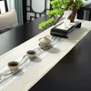 Stolny biegacz chiński styl stołowy stały lniany bawełniany stół pokrywa stolika wodoodporna stół ślubna dekoracja obrusowa dla tabeli 230209