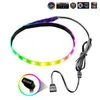 Computer Cables Connectors CoolMoon PC RGB LED Strip Light för moderkort med 4 stift /5v ArgB -huvudfodral DIY Lighting 1.3ft 24BBComputer