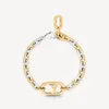 LW Everyday Chain Jewelry suit GRANDE collana Bracciale Orecchini Oro T0P riproduzioni ufficiali di qualità regalo di anniversario del designer di marca con scatola 018