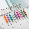 Beyaz kalemler boş tüp metal içi boş çubuk DIY tükenme kalemleri doldurulabilir hızlı ve altın folyo özel boş çubuk DIY tükenmez diy kalem 230210