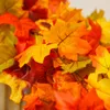 Decoratieve bloemen Kransen feest vreugde verlengen kunstmatige slinger rode herfst esdoorn bladblad wijnstok voor kerst Halloween Thanksgiving Party FIR 230210