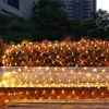 3m x 2m 200 leds Net Mesh Lights with LED Fence String Light 8 Modes for Garden/Porch/Wedding usalight