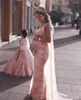 Meisje jurken Lovely Flower Girls Dubai -stijl dochter Peuter mooie kinderen Pageant formele eerste heilige communiejurk