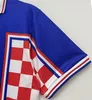 Fotbollströjor Retro 1998 Suker Boban Away Thailand Classic Finals Foot Socks Futbol Shirt Kits Men Maillots de Football Jersey