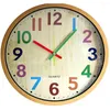 Wall Clocks Horloge MuraleSilent Kids Clock 12 Inch Non-Ticking Battery Operated Colorful Decorative