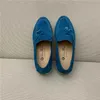 Desiner loropiana buty online buty damskie buty niebieskie klasyczne europejskie towary lefu buty pojedyncze buty z płaską skórzaną klamrą