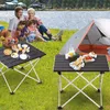 Camp Furniture Ultraleichter tragbarer klappbarer Campingtisch, faltbarer Outdoor-Esstisch, hochfeste Aluminiumlegierung für Gartenparty, Picknick, Grillen, 230210