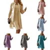 Robes décontractées 2pcs / set robe moyenne élégante évider printemps / automne manteau femmes tempérament robe moulante cardigan ensemble 230210