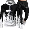 Herenpakken herfst winter heren sweatshirts sportkleding hoodies vrije tijd tracksuit 2023 streetwear hiphop trend modekleding