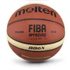 Bollar högkvalitativa basketboll Boll Officiell storlek 765 PU Läder utomhus inomhusmatchträning Uppblåsbar basket Baloncesto 230210