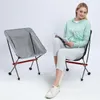 Camp Furniture Outdoor Ultralight Folding Camping Chair Bearing 150 kg Picknick Vandring Rese Fiskbar Portable Chair Beach Moon Chair 230210