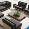 Meble obozowe Outdoor High-end sofa z litego drewna el wodoodporna filta przeciwsłoneczna salon villa kombinacja dziedzińca