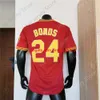 Cousu 2021 Nouveau NCAA College ASU State Baseball Jersey Barry Bonds Rouge Taille S-3XL