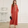 Etniska kläder Ramadan Eid Mubarak Dubai Abaya Turkiet Islam Pakistansk muslimsk arabisk klänning Abayas för kvinnor Kaftan Robe Djellaba Musulmane