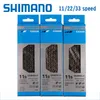 S Shimano 11 Speed ​​CN-HG601 HG701 HG901 Mountain Bike Chain 116 오리지널 박스 마술 버클 핀 도로 자전거 파트 0210 링크