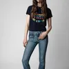 Yiciya T-shirt Zv Merk Crop Top Korte Mouw T-shirts Dameskleding Oversize Zomer Katoen Nieuw Dames Klassiek Letter Afdrukken Tee Dames Mode Shirts Tops