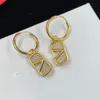 2023 nouvelles boucles d'oreilles anneau hypoallergénique perle boucles d'oreilles simple mode luxe marque designer femmes boucles d'oreilles haut de gamme ceinture boîte