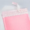 Storage Bags Pack Of 10 Pink Bubble Envelope Bag Self-Sealing Postman Padded With Mailer Gift