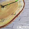 Wandklokken Horloge Murale12 inch houten vintage klok stille niet -tikkende batterijkantoor huisdecor woonkamer slaapkamer