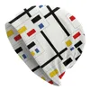 Berets Piet Mondrian Minimalist de Stijl Slouchy Beanie Men Dames Winter Warm Skullies Beanies Hoed volwassen moderne kunstbreien Bonnet Cap