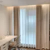 Cortinas cortinas japonesas para sala de jantar de sala de jantar shadeling shadeling opaco impressão nórdica jacquard simplicidade moderna
