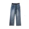 Pants Jeans Woman High Waist Plus Size Loose Zipper Softener Denim Female Straight Ankle-length 5xl