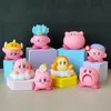 Brinquedos de banho Conjunto de 8 peças de Figuras de ação Kirby Coleção Bonito Material de pvc rosa Estatuetas Colecionáveis Melhor presente de natal para criança meninaJ230210