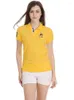 Women's Polos Polo Top Short Sleeve Womens Shirts Casual Cotton Lapel Ladies Big-Horse Logo Loose T-shirt Summer