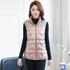 Women's Vests Fashion Autumn Winter Cotton Padded Vest Women Sleeveless Jackets Warm Solid Color Short Waistcoat