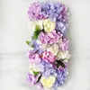 Faux Floral Greenery 50cm Rose Peony Artificial Flower Row Wedding Decoration Flower Wall Backdrop Garland Home Party Decor Po Props Background 230209