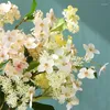 装飾的な花と結婚式のパーティーのためのハイドジャンゲア人工絹の花展示装飾品のアレンジメント装飾